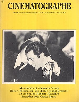 Bild des Verkufers fr Cinmatographe n 29 juillet 1977 zum Verkauf von PRISCA