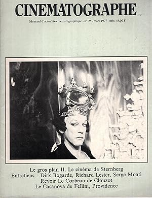 Bild des Verkufers fr Cinmatographe n 25 mars 1977 zum Verkauf von PRISCA