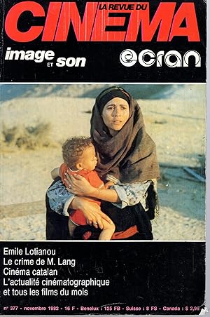 Seller image for Image et Son - La Revue du Cinma n 377 novembre 1982 for sale by PRISCA