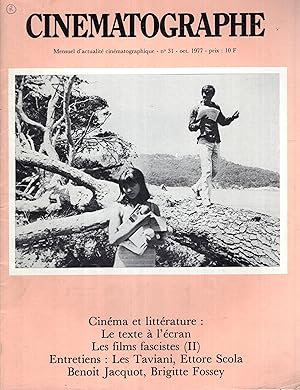 Seller image for Cinmatographe n 31 octobre 1977 for sale by PRISCA