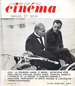 Bild des Verkufers fr Image et Son - La Revue du Cinma n 270 mars 1973 zum Verkauf von PRISCA