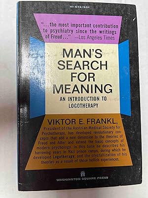 Imagen del vendedor de Man's Search for Meaning: An Introduction to Logotherapy a la venta por Jake's Place Books