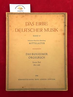 Das Buxheimer Orgelbuch ERSTER Teil. Nr. 1 - 105