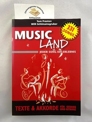 Imagen del vendedor de Music land : jeder Song ein Erlebnis ; Popsongs, christliche Hits, Rock 'n' Roll, Folksongs, Oldies, Gospels, Friedenslieder, Folklore, Kanons. a la venta por Chiemgauer Internet Antiquariat GbR