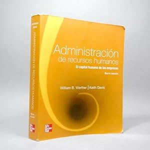 Seller image for Administracin De Recursos Humanos Werther Davis 2008 J1 for sale by Libros librones libritos y librazos