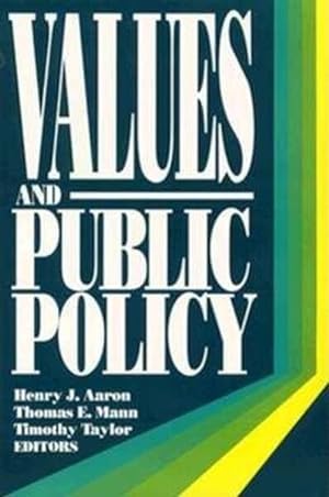 Imagen del vendedor de Values and Public Policy a la venta por GreatBookPrices