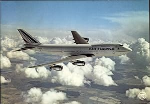 Ansichtskarte / Postkarte Französisches Passagierflugzeug, Air France, Boeing 747