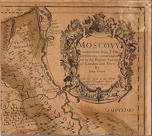 Image du vendeur pour Moscovy Corrected from ye Observations communicated to the Royal Society of London and Paris. mis en vente par Lule A Vavra Rare Maps and Books