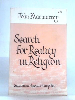 Bild des Verkufers fr Search for Reality in Religion zum Verkauf von World of Rare Books