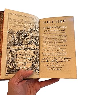 Imagen del vendedor de Histoire des aventuriers filibustiers qui se sont signals dans les Indes. Contenant ce qu' ils y on fait de remarquable Nouvelle dition, corrige & augmente de l' Histoire des Pirates Anglois, depuis leur tablissement dans l' le de la Providence jusqu'  prsent. a la venta por Delirium Books  Susana Bardn