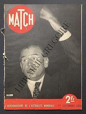 MATCH-1ER SEPTEMBRE 1938-EDOUARD DALADIER