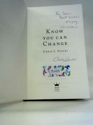 Bild des Verkufers fr Know You Can Change: A Path to Psychological and Spiritual Development zum Verkauf von World of Rare Books