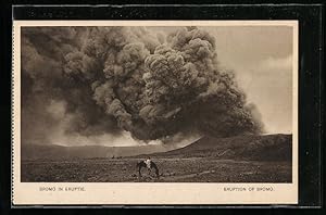 Ansichtskarte Bromo, Eruption of the volcano