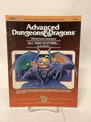 Bild des Verkufers fr All That Glitters, Official Game Adventure UK6, Advanced Dungeons & Dragons 9126 zum Verkauf von Chamblin Bookmine
