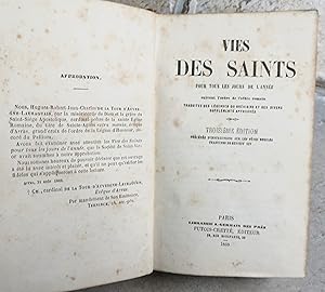 Vies des Saints pour tous les jours de l'année