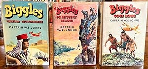 Image du vendeur pour COLLECTION OF BIGGLES FIRST EDITIONS: BIGGLES FOREIGN LEGIONNAIRE, BIGGLES ON MYSTERY ISLAND & BIGGLES GOES HOME mis en vente par Elder Books
