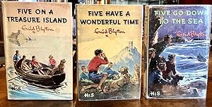 Seller image for FAMOUS FIVE COLLECTION: FIVE ON A TREASURE ISLAND, FIVE HAVE A WONDERFUL TIME & FIVE GO DOWN TO THE SEA for sale by Elder Books