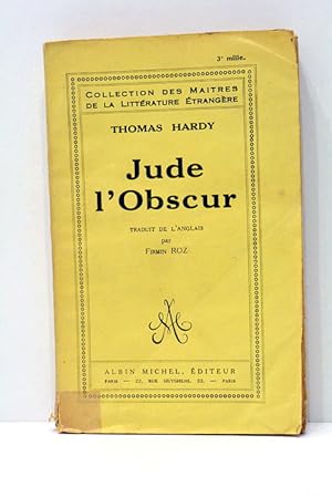 Imagen del vendedor de Jude l'Obscur. a la venta por ltimo Captulo S.L.