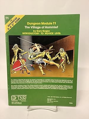 Imagen del vendedor de The Village of Hommlet, Dungeon Module T1, Advanced Dungeons & Dragons 9026 a la venta por Chamblin Bookmine