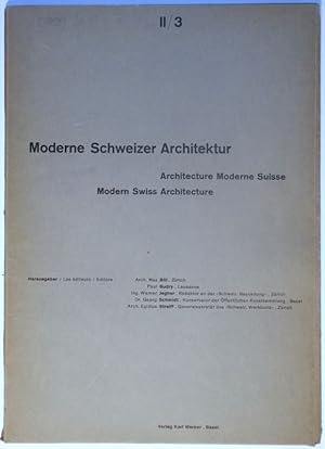 Image du vendeur pour Moderne Schweizer Architektur / Architecture Moderne Suisse / Modern Swiss Architecture. Teil II / 2nd part / 2me partie, 3. Lieferung. mis en vente par Gerhard Zhringer Antiquariat & Galerie Online