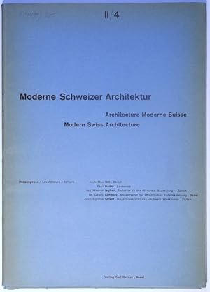 Image du vendeur pour Moderne Schweizer Architektur / Architecture Moderne Suisse / Modern Swiss Architecture. Teil II / 2nd part / 2me partie, 4. Lieferung. mis en vente par Gerhard Zhringer Antiquariat & Galerie Online