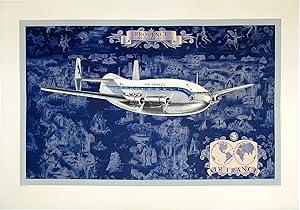 Original Vintage Poster - Air France - Provence Breguet 763