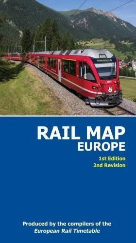Bild des Verkufers fr Rail Map of Europe - July 2017 (Rail Map of Europe: 1st Edition, 2nd Revision) zum Verkauf von WeBuyBooks