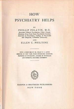 Seller image for How psychiatry helps for sale by Antiquariaat van Starkenburg