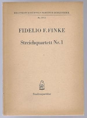 Seller image for Streichquartett Nr. 1 (= Breitkopf & Hrtels Partitur-Bibliothek, Nr. 3913). Studienpartitur. for sale by Antiquariat Bcherstapel