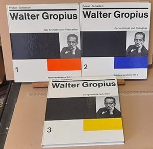 Bild des Verkufers fr Walter Gropius Band 1-3 (Werkverzeichnis Teil 1 + 2; Ausgewhlte Schriften) zum Verkauf von ANTIQUARIAT H. EPPLER