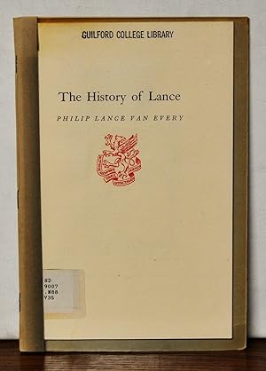 Seller image for The History of Lance for sale by Cat's Cradle Books