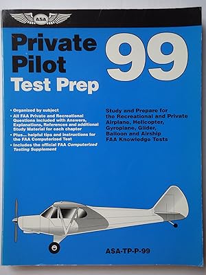 Imagen del vendedor de PRIVATE PILOT TEST PREP 99 a la venta por GfB, the Colchester Bookshop