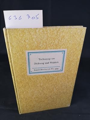 Seller image for Dichtung und Weisheit. Insel-Bcherei Nr. 499 [1 A]. 11. - 20. Tausend. for sale by ANTIQUARIAT Franke BRUDDENBOOKS