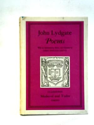 Bild des Verkufers fr John Lydgate: Poems zum Verkauf von World of Rare Books