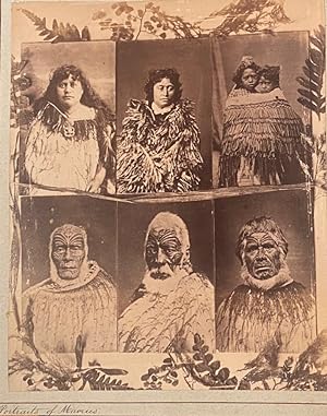 Composite studio portrait of Maori.