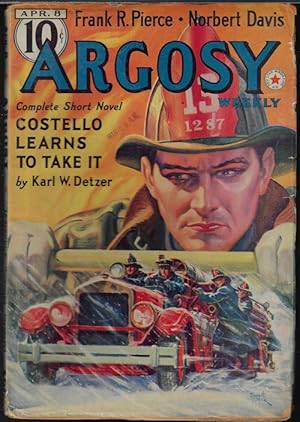 Seller image for ARGOSY Weekly: April, Apr. 8, 1939 (;Calling Dr. Kildare;; Seven Out of Time;) for sale by Books from the Crypt