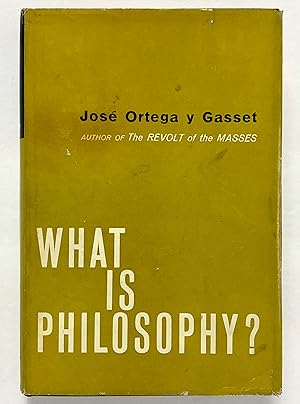Bild des Verkufers fr What is Philosophy? zum Verkauf von Lectern Books