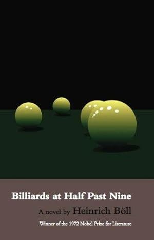 Bild des Verkufers fr Billiards at Half Past Nine zum Verkauf von WeBuyBooks
