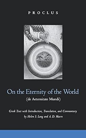 Bild des Verkufers fr On the Eternity of the World de Aeternitate Mundi zum Verkauf von WeBuyBooks