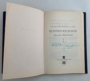 Imagen del vendedor de Beyond religion. Ethics for a whole world. [Signed] a la venta por Antiquariaat Clio / cliobook.nl