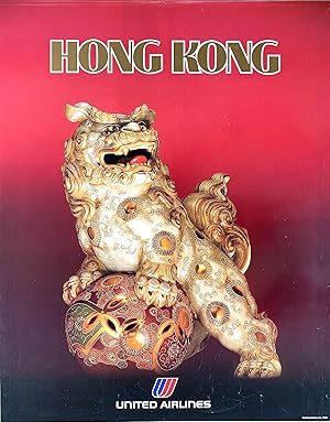 Original Vintage Poster - United Airlines - Hong Kong