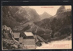 Carte postale Les Basses-Pyrenees, Les mines et le pic de Penemedaa