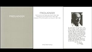 Friedlaender -Werkverzeichnis der Radierungen Bd. IV 1982-1988 (Originalausgabe 1988)