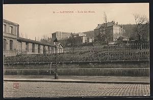 Carte postale St-Étienne, École des Mines