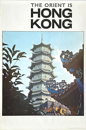 Original Vintage Poster - The Orient is Hong Kong