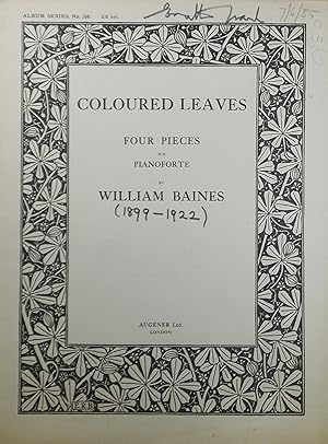 Imagen del vendedor de Coloured Leaves, Four Pieces for Pianoforte (Piano Solo) a la venta por Austin Sherlaw-Johnson, Secondhand Music