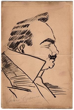 Caruso, Enrico (1873-1921) - Self-caricature signed 1905