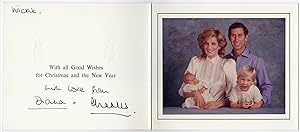 Charles III., King (1948) & Diana, Princess of Wales (1961-1997) - Christmas Card signed 1984