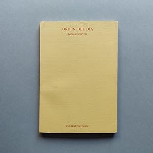 Seller image for Orden del Da. for sale by Carmichael Alonso Libros