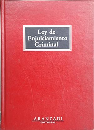 Imagen del vendedor de Ley de enjuiciamiento criminal a la venta por Librera Alonso Quijano